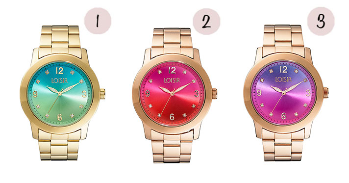 Tweekleurige wijzerplaat horloges voor dames